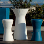 Masuta rotunda Capri White Color 110 New Garden