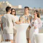 Masuta rotunda Capri White Color 110 New Garden - imagine 2