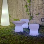 Masuta rotunda cu iluminare Capri Solar 40 New Garden - imagine 2