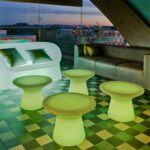 Masuta rotunda cu iluminare Capri Solar 40 New Garden - imagine 4