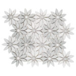 Mozaic Dunin Manorial Carrara White Bloom, 31,5x28,5 cm