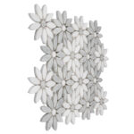 Mozaic Dunin Manorial Carrara White Bloom, 31,5x28,5 cm - imagine 5