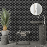 Mozaic Dunin Hexagon Black 51 Matt, 28×27,1 cm - imagine 4