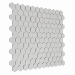 Mozaic Dunin Mini Hexagon Ash Matt, 26×30 cm - imagine 3