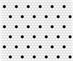 Mozaic Dunin Mini Hexagon B&W Spot Premium, mat, 26x30 cm