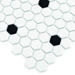 Mozaic Dunin Mini Hexagon B&W Spot Premium, mat, 26x30 cm - imagine 3