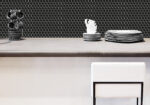 Mozaic Dunin Mini Hexagon Black, 26x30 cm - imagine 4