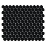 Mozaic Dunin Mini Hexagon Black Matt, 26x30 cm