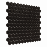 Mozaic Dunin Mini Hexagon Black Matt, 26x30 cm - imagine 4