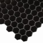 Mozaic Dunin Mini Hexagon Black Matt, 26x30 cm - imagine 2