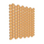 Mozaic Dunin Mini Hexagon Gold Matt, 26×30 cm - imagine 4