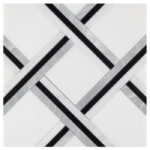 Mozaic Dunin Manorial Pure White Quadron, 30x30 cm