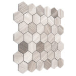 Mozaic Dunin Woodstone Grey Hexagon 48, 30x30 cm - imagine 2