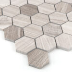 Mozaic Dunin Woodstone Grey Hexagon 48, 30x30 cm - imagine 3