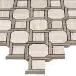 Mozaic Dunin Manorial Woodstone Grey Nodum, 28x28 cm - imagine 4