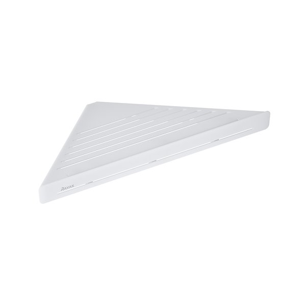 X07P652_img Polița de colt Ravak Slim C, 290x206x22 mm, alb mat - imagine 1