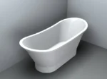 Cada din compozit Charlotte, 160.5x66x64 cm, alb lucios - imagine 5
