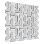 Mozaic Dunin Allumi Tabs Silver Mat, 35x29,8 cm - imagine 5