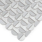 Mozaic Dunin Allumi Tabs Silver Mat, 35x29,8 cm - imagine 3