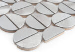 Mozaic Dunin Allumi Tabs Silver Mat, 35x29,8 cm - imagine 4