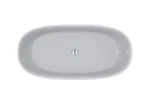 Cadă din compozit Brave New, 155x75x55 cm, alb lucios - imagine 6