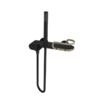 Baterie de dus cu set de dus Strohm Teka Lavi, negru mat 31232020NA