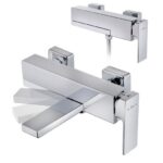 Baterie cada/dus Strohm Teka Soller, fara set de dus, negru mat 85121120N - imagine 2
