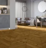 Parchet triplustratificat Barlinek Stejar Honey Chevron Pure Classico Line - imagine 2