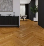 Parchet triplustratificat Barlinek Stejar Brown Sugar Herringbone 110 Pure Classico Line - imagine 3