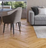 Parchet triplustratificat Barlinek Stejar Raisins Herringbone 130 Pure Classico Line - imagine 2