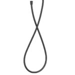 Furtun flexibil metalic Roca, 1,7 m, negru lucios