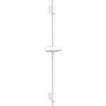 Bară de dus Roca cu suport mobil și înălțime reglabilă, 70 cm, alb mat