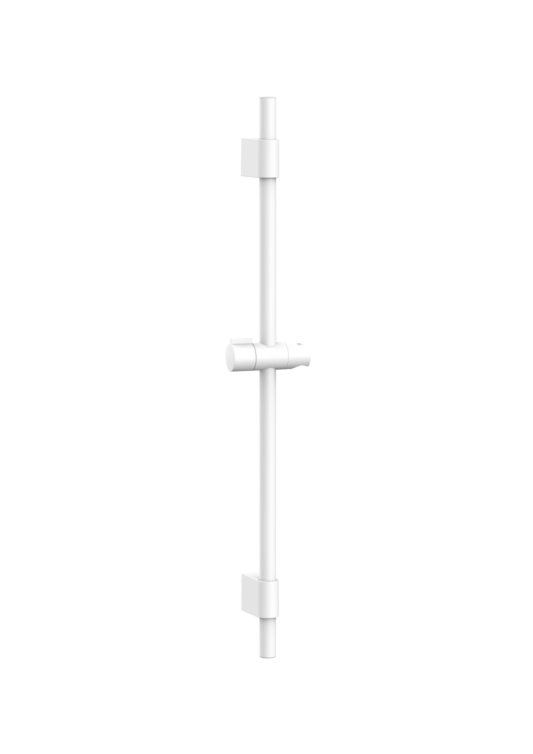Bară de dus Roca cu suport mobil și înălțime reglabilă, 70 cm, alb mat - imagine 1