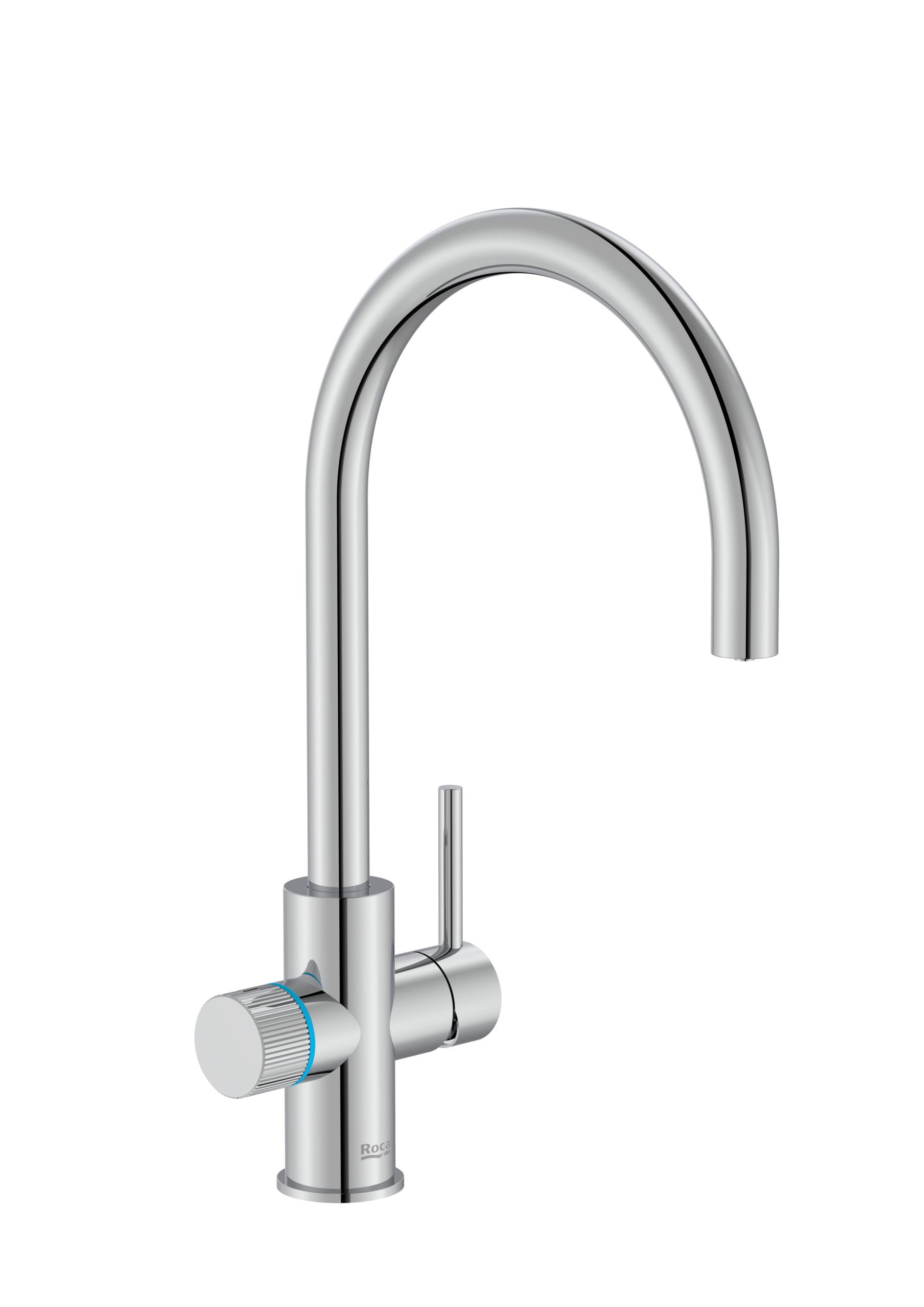 Baterie bucătărie cu funcție suplimentară pentru filtrarea apei Roca Aquafy, crom lucios - imagine 1