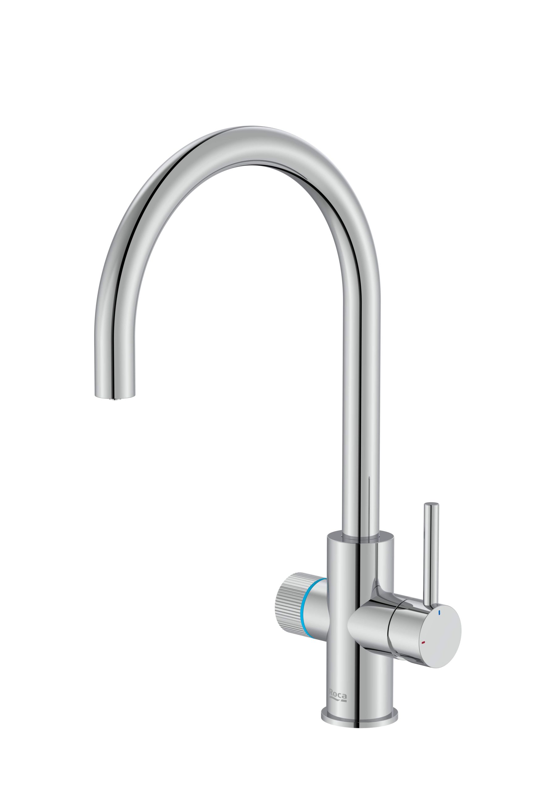 Baterie bucătărie cu funcție suplimentară pentru filtrarea apei Roca Aquafy, crom lucios - imagine 2