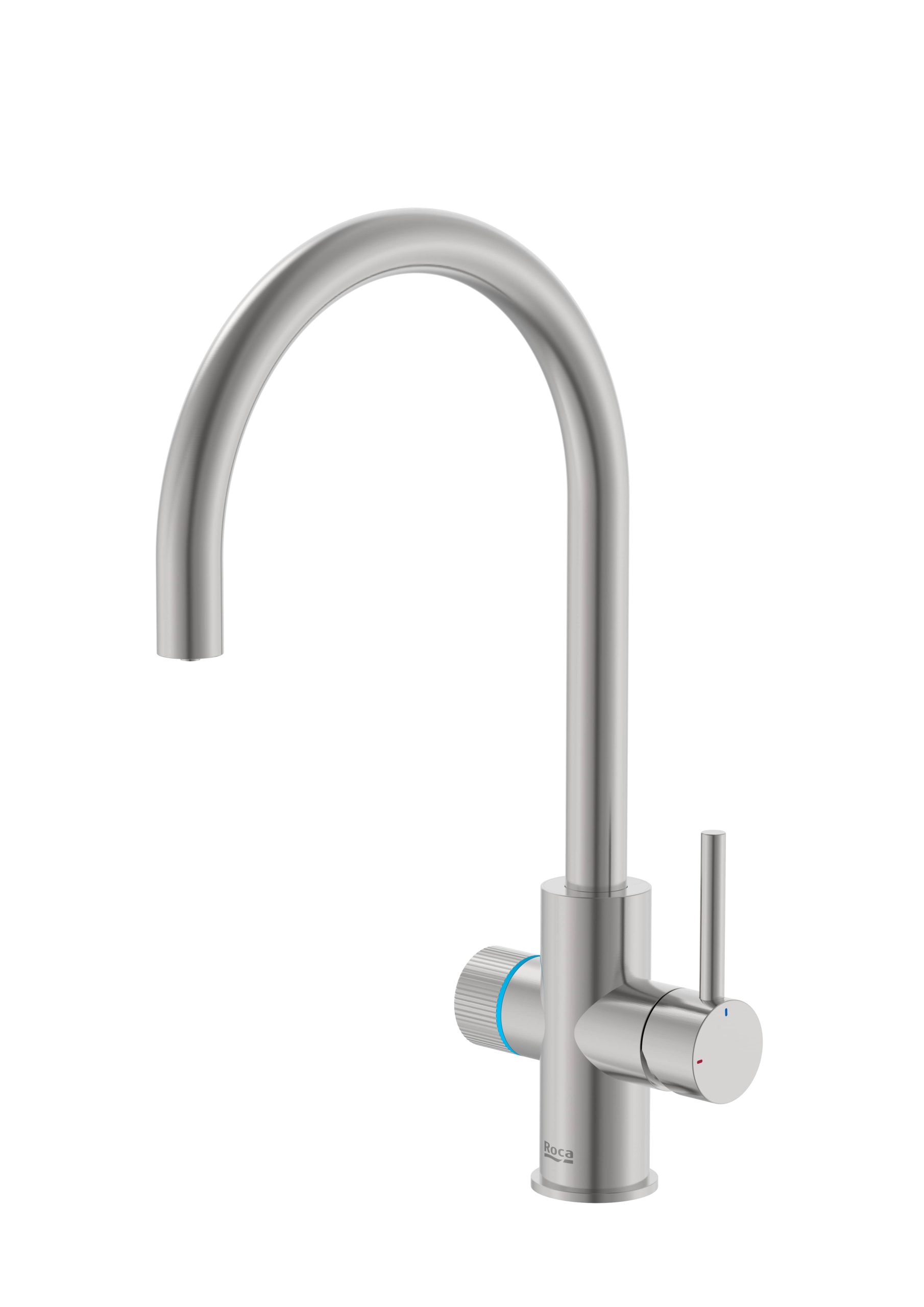 Baterie bucătărie cu funcție suplimentară pentru filtrarea apei Roca Aquafy, inox periat - imagine 2