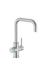 Baterie bucătărie cu funcție suplimentară pentru filtrarea apei Roca Aquafy, crom lucios