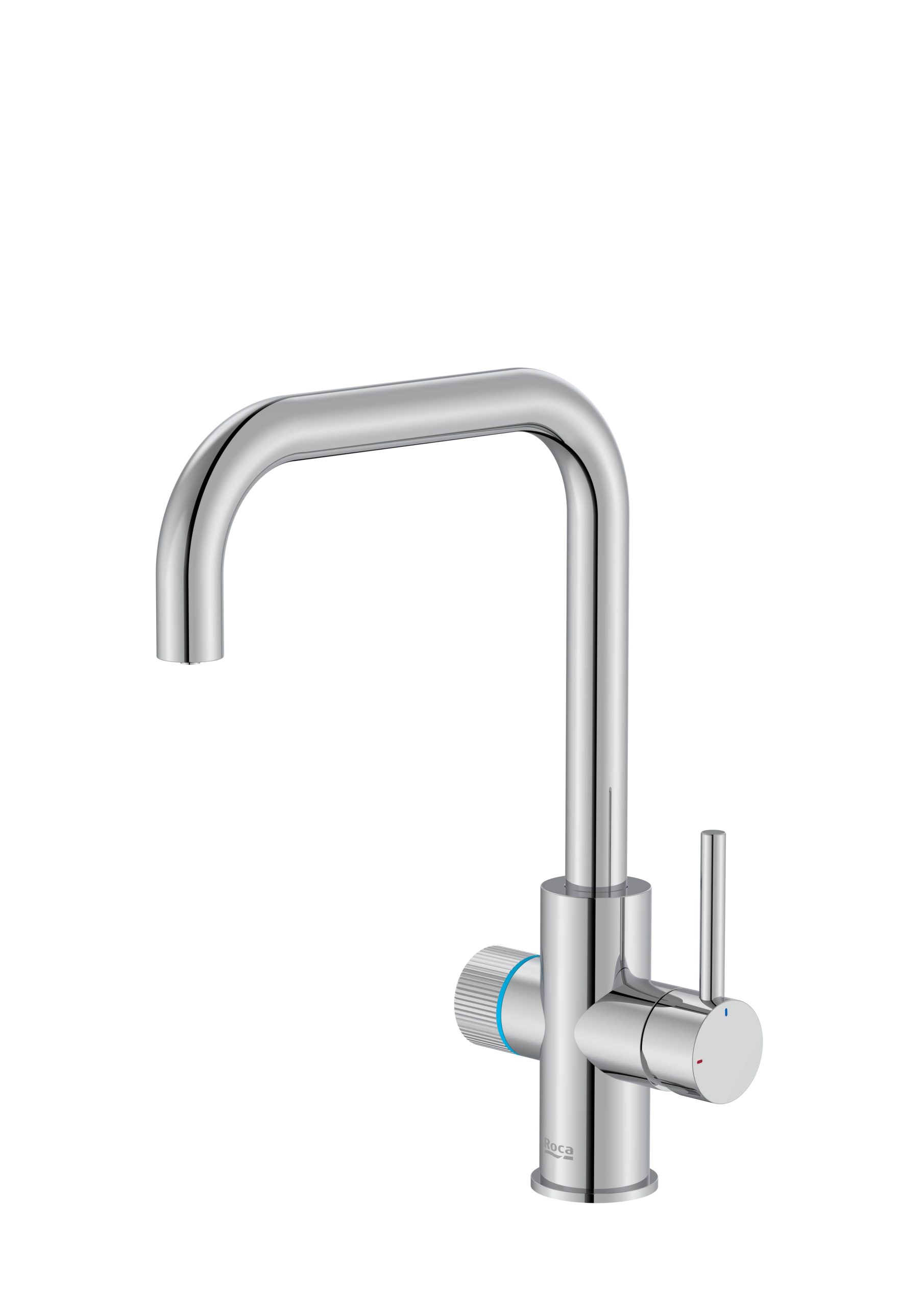 Baterie bucătărie cu funcție suplimentară pentru filtrarea apei Roca Aquafy, crom lucios - imagine 4