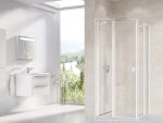 Cabină de duș Ravak Chrome CRV2, 120x195 cm, profil alb+sticlă transparentă