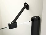 Perete fix cabină de duș Ravak Chrome CPS-100, profil negru+sticlă transparentă - imagine 3