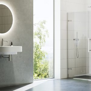 Ușă de duș Ravak Cool COSD1, 80x195 cm, profil crom+sticlă transparentă