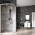 Cabina de duș Ravak Nexty NSKK3, 90/195 cm, profil alb+sticlă transparentă