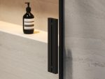 Ușă de duș Ravak Roll RODP2, 140x195 cm, profil negru+sticlă transparentă - imagine 6