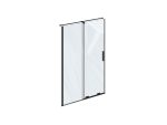 Ușă de duș Ravak Roll RODP2, 140x195 cm, profil negru+sticlă transparentă - imagine 3