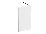 Paravan de duș walk-in Ravak Wall, 140x200 cm, profil negru+sticlă transparentă - imagine 2